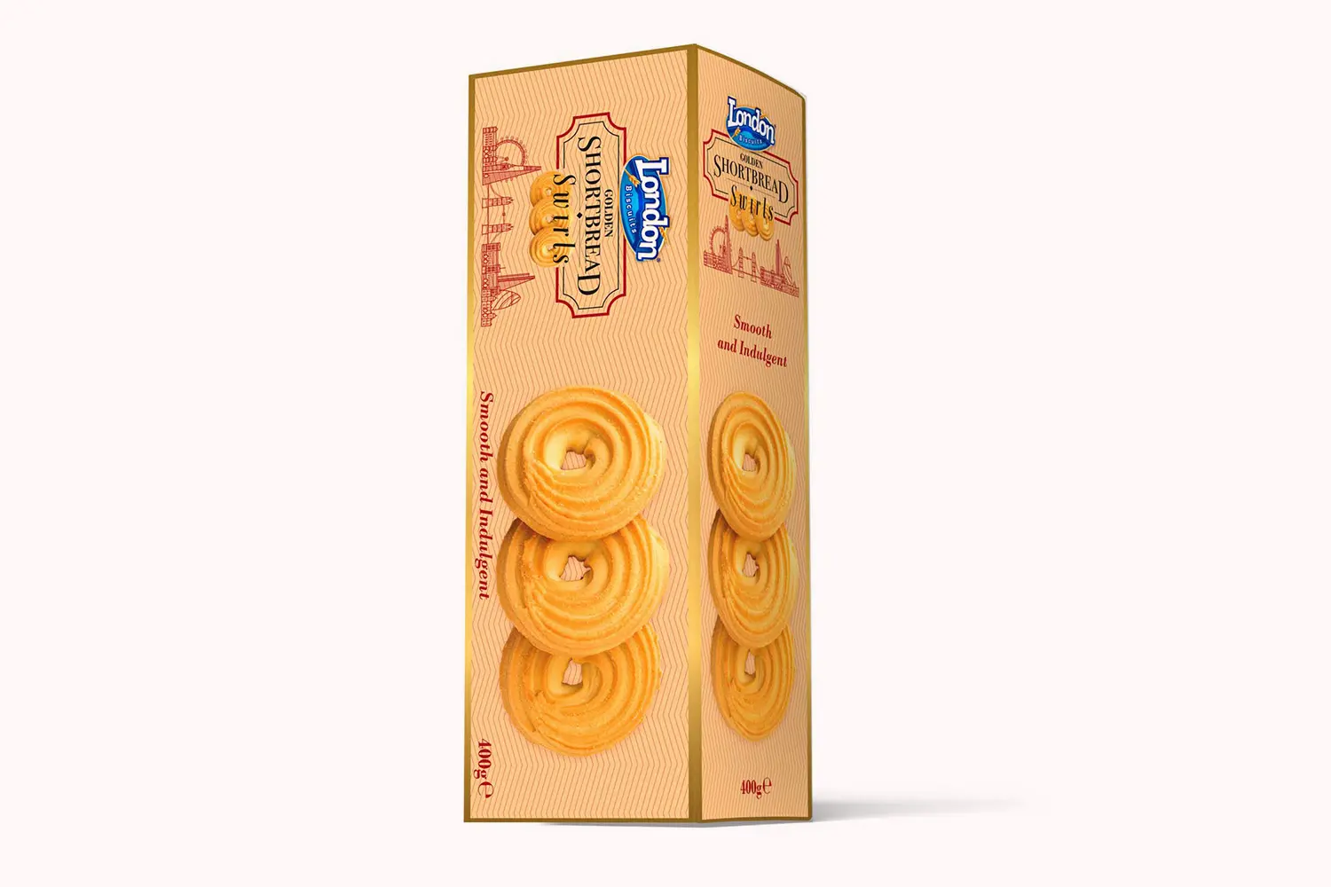 London Biscuits Golden Shortbread Swirls